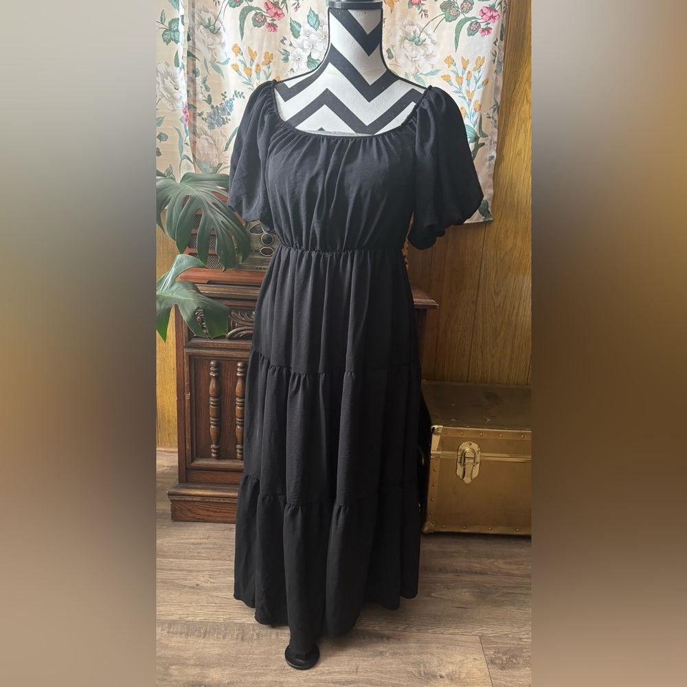Puff Sleeve Sun Dress